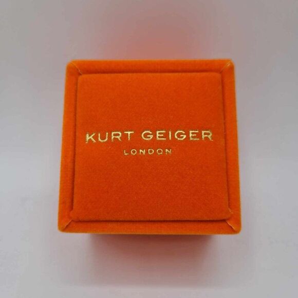 Kurt Geiger Evil Eye Green Stone Heart Cocktail Ring size 7 NWT!  NEW! - Picture 2 of 9